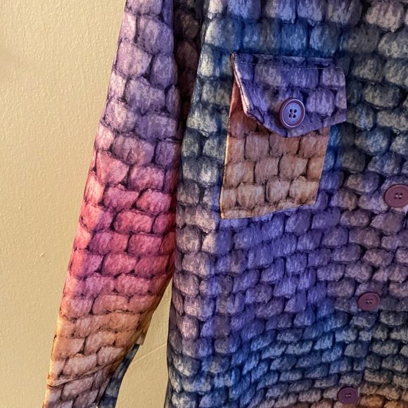 New multi color over cost button jacket - Picture 4 of 7